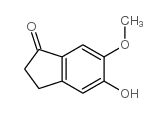 5-Hydroxy-6-methoxy-1-indanone structure, CAS 127399-78-4