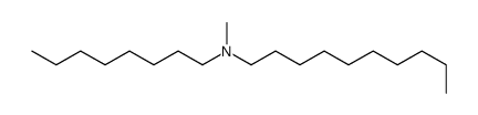 N-methyl-N-octyldecylamine structure, CAS 22020-14-0