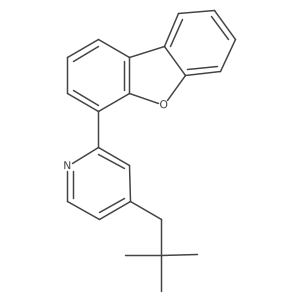 Pyridine, 2-(4-dibenzofuranyl)-4-(2,2-dimethylpropyl)- structure, CAS 2245340-46-7