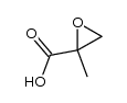 2-Methyloxirane-2-carboxylic acid structure, CAS 38649-35-3