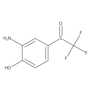 2-Amino-4-trifluoromethanesulfinyl-phenol structure, CAS 1616682-59-7