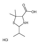2-Isopropyl-5,5-DimethylThiazolidine-4-Carboxylic Acid Hcl structure, CAS 13385-66-5