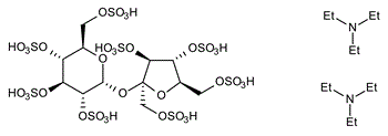 Sucrose Octasulfate Octatriethylamine Salt structure, CAS 869561-07-9