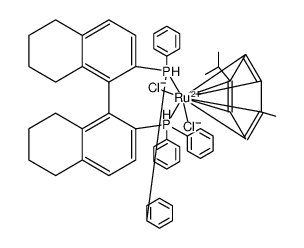 Chloro[(R)-(+)-2,2'-bis(diphenylphosphino)-5,5',6,6',7,7',8,8'-octahydro-1,1'-binaphthyl](p-cymene)ruthenium (II)chloride [RuCl(p-cymene)((R)-H8-binap)]Cl structure, CAS 944451-26-7