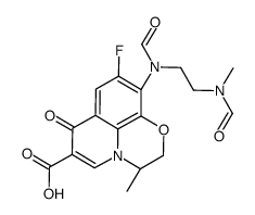 N,N'-Desethylene-N,N'-diforMyl Levofloxacin structure, CAS 151377-74-1