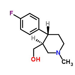 (3S,4R)-4-(4-Fluorophenyl)-3-hydroxymethyl-1-methylpiperidine structure, CAS 105812-81-5