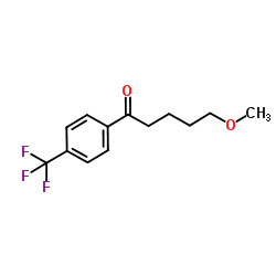(4-Methoxybutyl)(4-trifluoromethylphenyl)methanone structure, CAS 61718-80-7