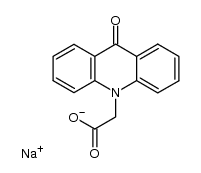 2-(9-oxoacridin-10-yl)acetic acid structure, CAS 58880-43-6