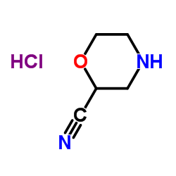 MORPHOLINE-2-CARBONITRILE HYDROCHLORIDE structure, CAS 1205751-07-0