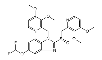 N-[(3,4-DiMethoxy-2-pyridinyl)Methyl] Pantoprazole structure, CAS 957470-59-6