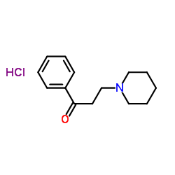 1-phenyl-3-(piperidin-1-yl)propan-1-one hydrochloride structure, CAS 886-06-6