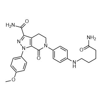 6-(4-((5-aMino-5-oxopentyl)aMino)phenyl)-1-(4-Methoxyphenyl)-7-oxo-4,5,6,7-tetrahydro-1H-pyrazolo[3,4-c]pyridine-3-carboxaMide structure, CAS 2187409-01-2