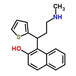 (RS)-1-[3-(MethylaMino)-1-(2-thienyl)propyl]-2-naphthalenol structure, CAS 1346599-09-4