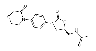 (S)-N-((2-oxo-3-(4-(3- oxomorpholino)phenyl)oxazolidin-5- yl)methyl)acetamide structure, CAS 1429334-00-8