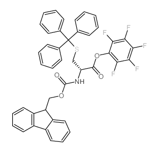 FMOC-D-CYS(TRT)-OPFP structure, CAS 200395-72-8