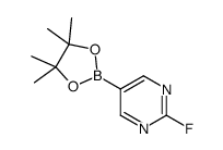 2-FluoropyriMidine-5-boronic acid pinacol ester structure, CAS 1352796-65-6