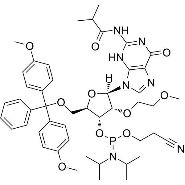 DMT-2μ-O-Me-rG(ib) amidite structure, CAS 251647-55-9