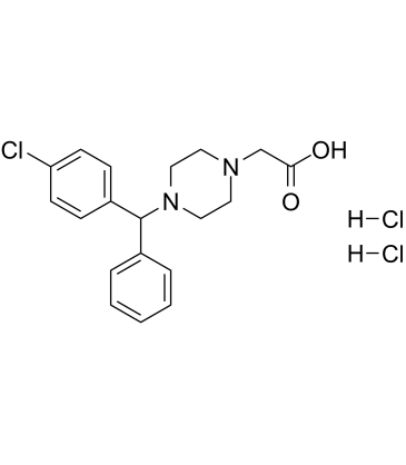 Cetirizine Impurity B dihydrochloride structure, CAS 1000690-91-4