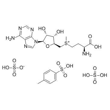 S-ADENOSYL-L-METHIONINE DISULFATE TOSYLATE structure, CAS 97540-22-2