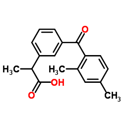(2RS)-2-[3-(2,4- dimethylbenzoyl)phenyl]pro panoic acid structure, CAS 1785759-59-2