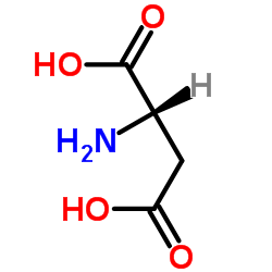 L-ASPARTIC ACID structure, CAS 6899-03-2