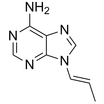 (E)-9-(prop-1-en-1-yl)-9H-purin-6-amine structure, CAS 1446486-33-4