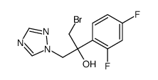 (2RS)-1-bromo-2-(2,4-difluorophenyl)-3-(1H-1,2,4-triazol-1-yl)propan-2-ol structure, CAS 150194-52-8
