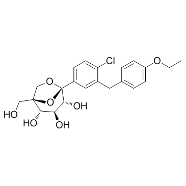 Ertugliflozin structure, CAS 1210344-57-2