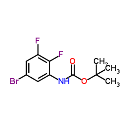 TERT-BUTYL (5-BROMO-2,3-DIFLUOROPHENYL)CARBAMATE structure, CAS 1150114-27-4