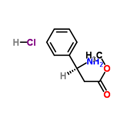(S)-3-Amino-3-phenyl propionic acid methylester HCl structure, CAS 144494-72-4