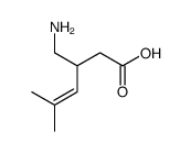4-Hexenoic acid, 3-(aminomethyl)-5-methyl- structure, CAS 216576-74-8