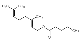 geranyl valerate structure, CAS 10402-47-8
