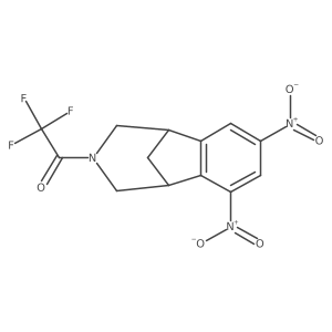 2,2,2-trifluoro-1-(1,2,4,5-tetrahydro-6,8-dinitro-1,5- methano-3H-3-benzazepin-3-yl)- Ethanone structure, CAS 853946-18-6