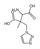 2-aMino-3-Methyl-3-sulfino-4-(1H-1,2,3-triazol-1-yl)butyric acid structure, CAS 118175-11-4