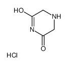 PIPERAZINE-2,6-DIONE HYDROCHLORIDE structure, CAS 35975-30-5