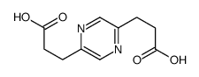 2,5-Pyrazinedipropanoic acid structure, CAS 77479-02-8