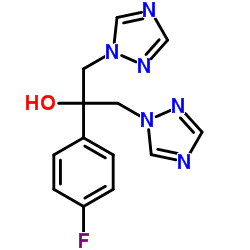 FLUCONAZOLE RELATED COMPOUND B (10 MG) (2-(4-FLUOROPHENYL)-1,3-BIS(1 H-1,2,4-TRIAZOL-1 -YL)-PROPAN-2-OL) structure, CAS 81886-51-3