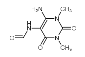 Formyl 1,3-dimethyl-5,6-diaminouracil structure, CAS 7597-60-6
