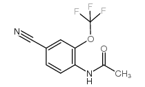 N-(4-CYANO-2-(TRIFLUOROMETHOXY)PHENYL)ACETAMIDE structure, CAS 175278-19-0