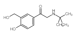 2-[(1,1-DIMETHYLETHYL) AMINO]-1-[4-OH-3-(HYDROXYMETHYL)PHENYL]ETHAN-1-ONE structure, CAS 156547-62-5