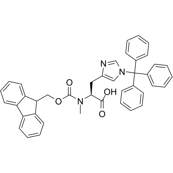 Fmoc-N-Me-His(Trt)-OH structure, CAS 1217840-61-3