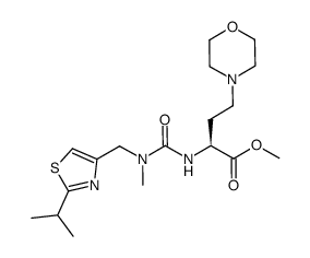 (alphaS)-alpha-[[[Methyl[[2-(1-Methylethyl)-4-thiazolyl]Methyl]aMino]carbonyl]aMino]-4-Morpholinebutanoic acid Methyl ester structure, CAS 1004316-91-9