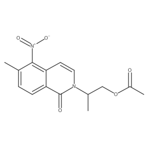 (R)-2-(6-methyl-5-nitro-1-oxoisoquinolin-2(1H)-yl)propyl acetate structure, CAS 951016-19-6