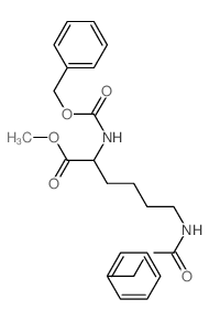 methyl (2S)-2,6-di{[(benzyloxy)carbonyl]amino}hexanoate structure, CAS 55592-84-2