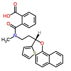2-[[Methyl[(3S)-3-(1-naphthalenyloxy)-3-(2-thienyl)propyl]aMino]carbonyl]benzoic Acid structure, CAS 199191-67-8