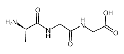H-D-ALA-GLY-GLY-OH structure, CAS 77286-90-9