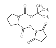 BOC-PRO-OSU structure, CAS 3392-10-7