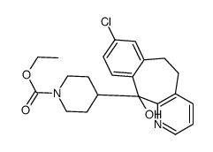 4-(8-Chloro-6,11-dihydro-11-hydroxy-5H-benzo[5,6]cyclohepta[1,2-b]pyridin-11-yl)-1-piperidinecarboxylic Acid Ethyl Ester structure, CAS 133284-74-9