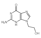 Aciclovir EP Impurity P structure, CAS 23169-33-7