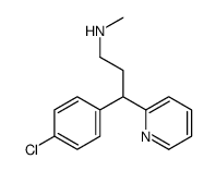 Chlorphenamine Impurity C structure, CAS 20619-12-9